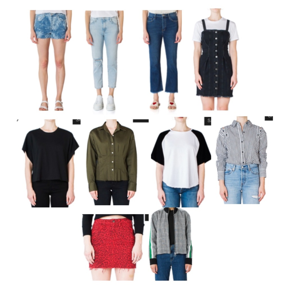 NWT 18 STYLES OF CURRENT/ELLIOTT MYSTERY BOX OF ASSORTED WOMEN'S APPAREL